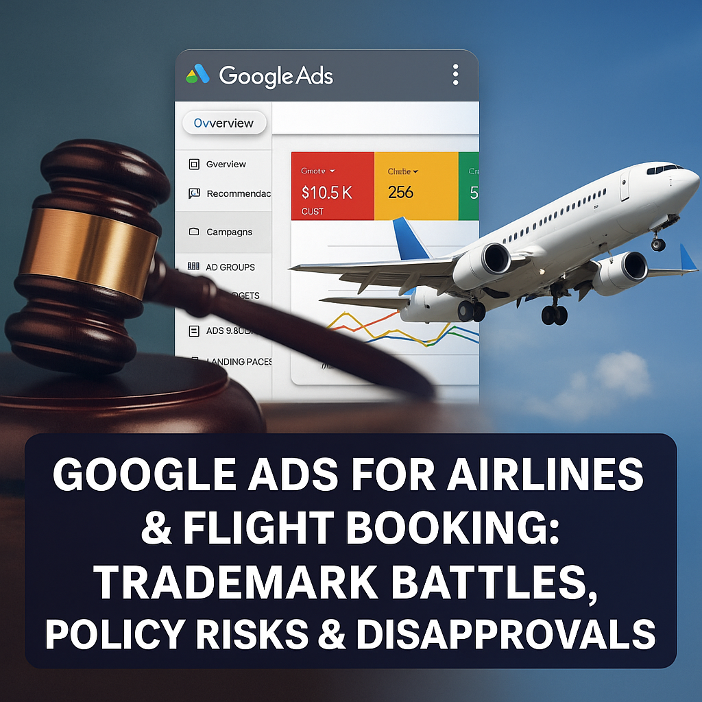 Google Ads for Airlines & Flight Booking (2025): Trademark Battles, Policy Risks, Disapprovals & The Compliance Playbook