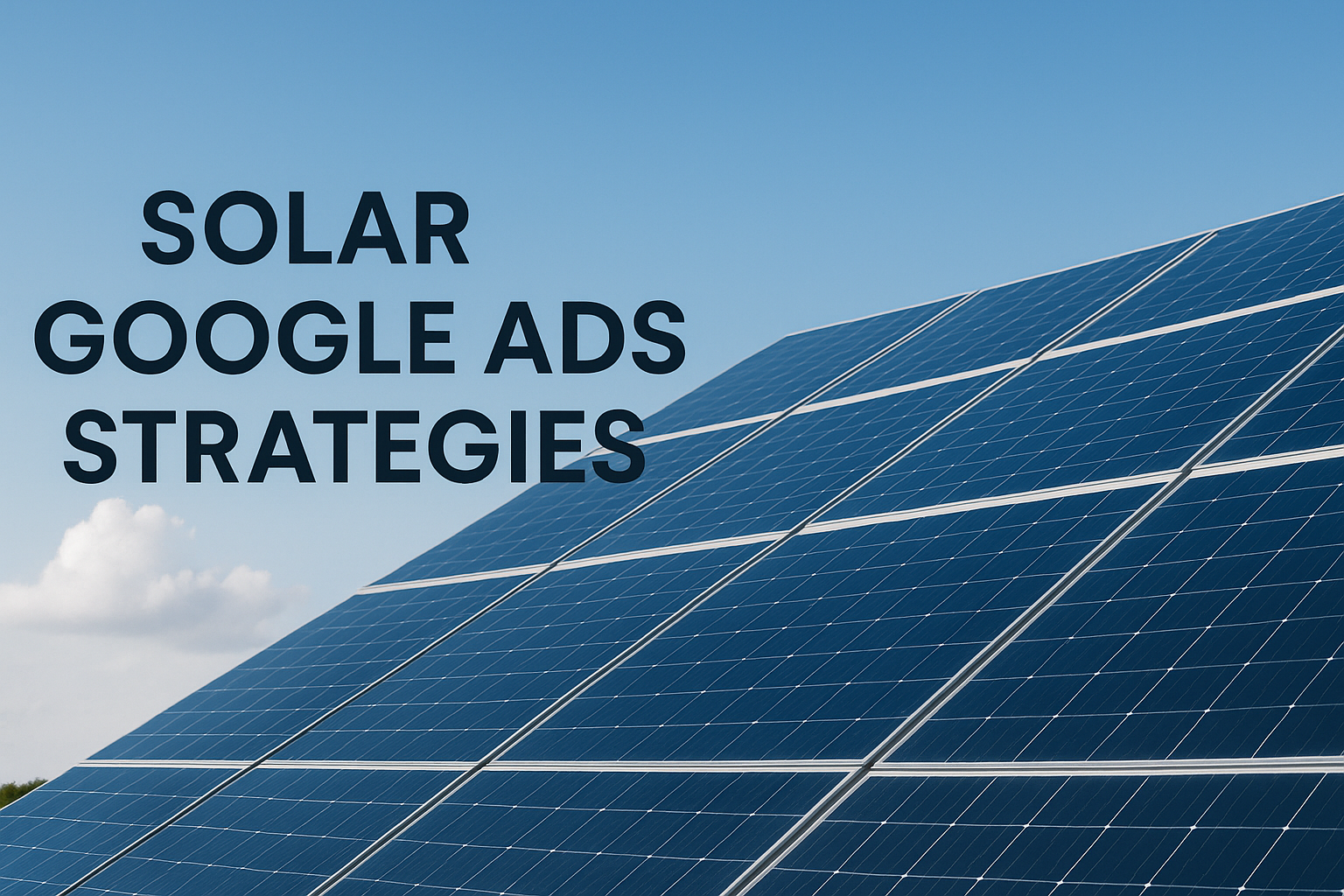 Solar Google Ads strategies hero image