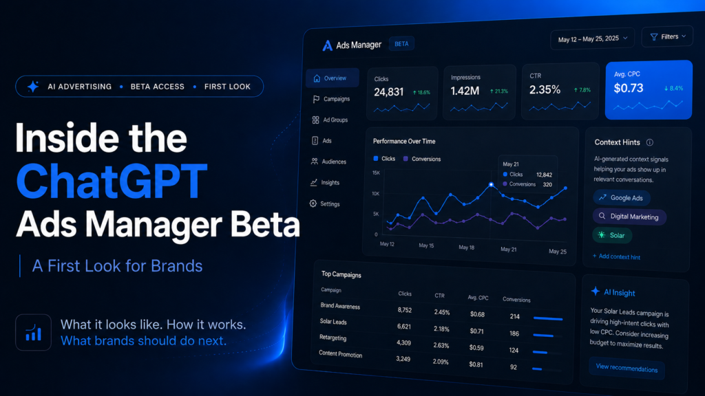 Inside ChatGPT Ads Manager Beta