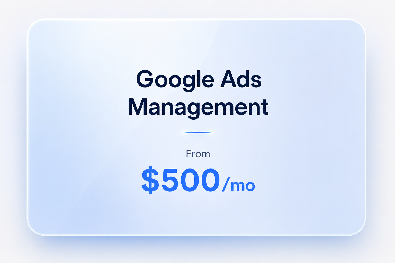 Google Ads Management
